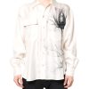 Ivory Silk Long Sleeves Men Casual Shirt - Image 2