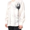 Ivory Silk Long Sleeves Men Casual Shirt - Image 3