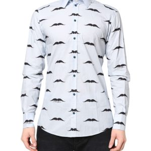 Light Blue Cotton MARTINI Formal Dress Shirt
