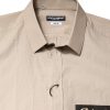 Beige Pin Up Print MARTINI Men Casual Shirt - Image 5
