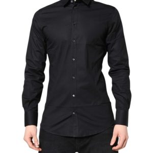 Black GOLD Cotton Long Sleeves Dress Shirt