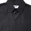 Black Printed Short Sleeves Collared Men Casual Shirt - Image 5