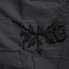 Black Floral Gold Cotton Dress Formal Shirt - Image 6