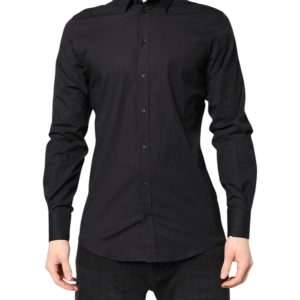 Black GOLD Cotton Dress Formal Shirt