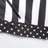 Black White Stripe Button Down Casual Shirt - Image 7