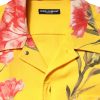 Yellow Floral Men Button Down Casual Shirt - Image 5