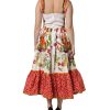 White Vegetables Sleeveless A-line Dress - Image 4