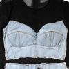 Black Blue Long Sleeves Denim Mini Dress - Image 8