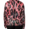 Red Mohair Wool Button Down Cardigan Sweater - Image 4