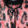 Red Mohair Wool Button Down Cardigan Sweater - Image 7