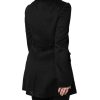 Black Wool Sartoria Italiano Blazer Jacket - Image 5