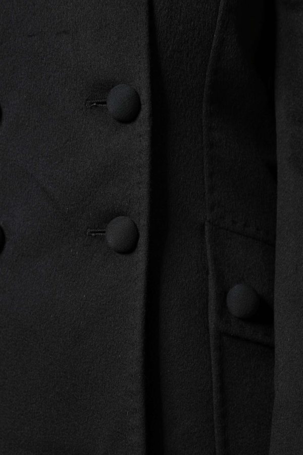 Black Wool Sartoria Italiano Blazer Jacket - Image 7