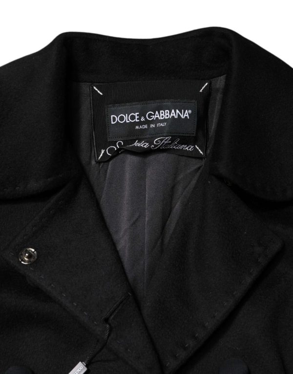 Black Wool Sartoria Italiano Blazer Jacket - Image 8