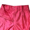 Pink Silk High Waist Tapered Pants - Image 6