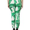 White Green Leaf High Waist Pants - Image 4