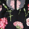 Black Floral Long Sleeve Women Blouse Top - Image 8