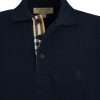 Navy Blue Cotton Collared Polo Shirt - Image 2