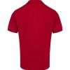 Red Cotton Collared Polo Shirt - Image 3