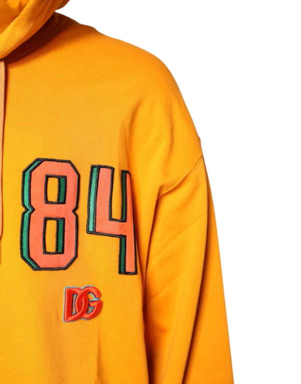 Yellow Full Zip Hooded Sweatshirt Sweater - Image 3