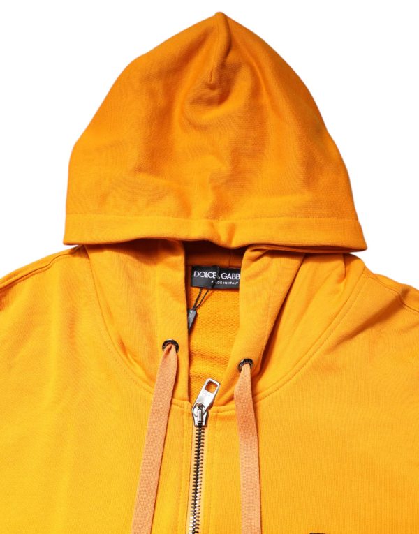 Yellow Full Zip Hooded Sweatshirt Sweater - Image 5
