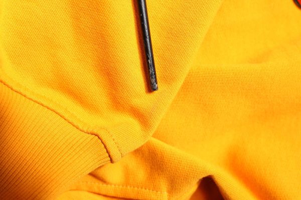 Yellow Full Zip Hooded Sweatshirt Sweater - Image 7