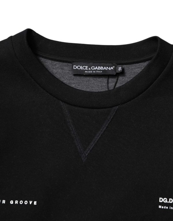 Black Cotton Logo Knitted Pullover Sweater - Image 4
