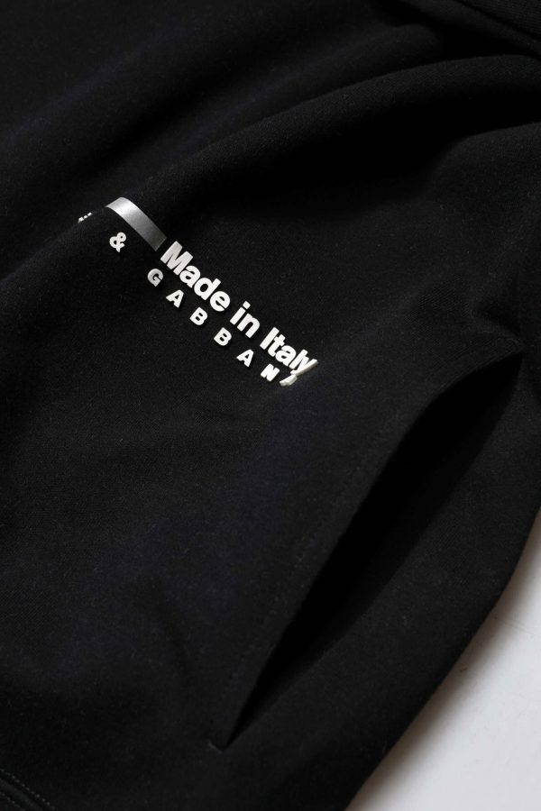 Black Cotton Logo Knitted Pullover Sweater - Image 5