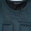Dark Green Embossed Logo Pullover Sweater - Image 4