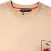 Beige Cherry Print Crew Neck Pullover Sweater - Image 5