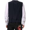 Black Wool Waistcoat Dress Formal Vest - Image 4