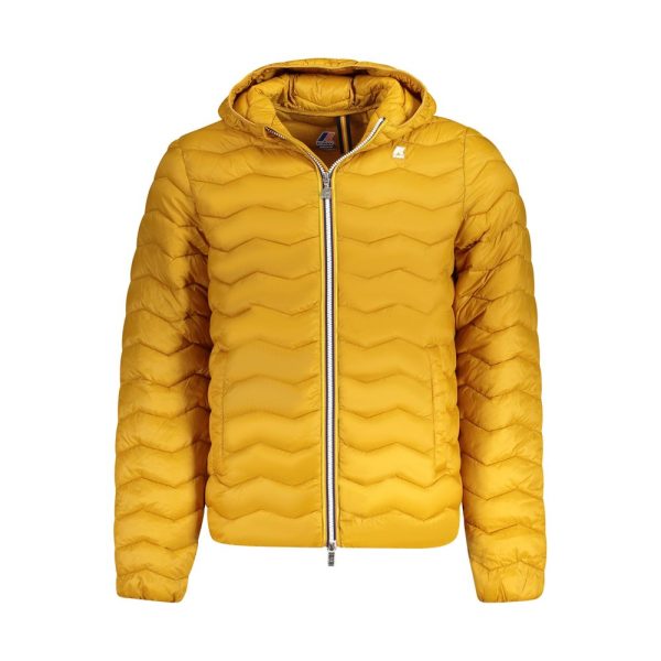 Yellow Polyamide Men Jacket