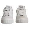White Miami Leather Low Top Sneakers Shoes - Image 3