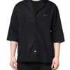 Black Short Sleeves Button Down Casual Shirt - Image 2
