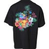 Black DG Floral Print Crew Neck T-shirt - Image 4