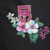 Black DG Floral Print Crew Neck T-shirt - Image 6