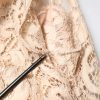 Beige Floral Lace Sleeveless Sheath Dress - Image 6
