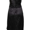 Black Strapless Sheath A-line Mini Dress - Image 3