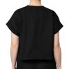 Black Cotton Printed Short Sleeves T-shirt - Image 4