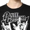 Black Cotton Printed Short Sleeves T-shirt - Image 5