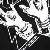 Black Cotton Printed Short Sleeves T-shirt - Image 7
