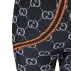 Black Polyamide All over Logo Leggings Pants - Image 4