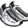 White Black Slip On Sorrento Sneakers - Image 6