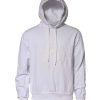 White Embossed Logo Hooded Sweatshirt Sweater - Image 2