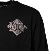 Black Logo Embroidery Sweatshirt Sweater - Image 3