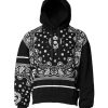 Black Bandana Hooded Sweatshirt Sweater - Image 2