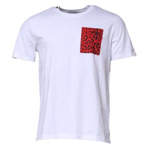 White Cotton Short Sleeves Crew Neck T-shirt