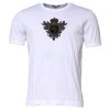 White Cotton Embroidered Round Neck T-shirt - Image 2