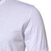 White Cotton Embroidered Round Neck T-shirt - Image 3