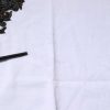 White Cotton Embroidered Round Neck T-shirt - Image 8