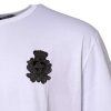 White Cotton DG Crown Embroidery T-shirt - Image 3